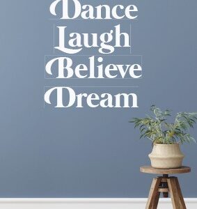 Minikaart 'Dance Love Believe Dream' - 552631MK -  Minikaartjes