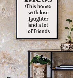 Minikaart 'Bless this house' - 552636MK -  Minikaartjes