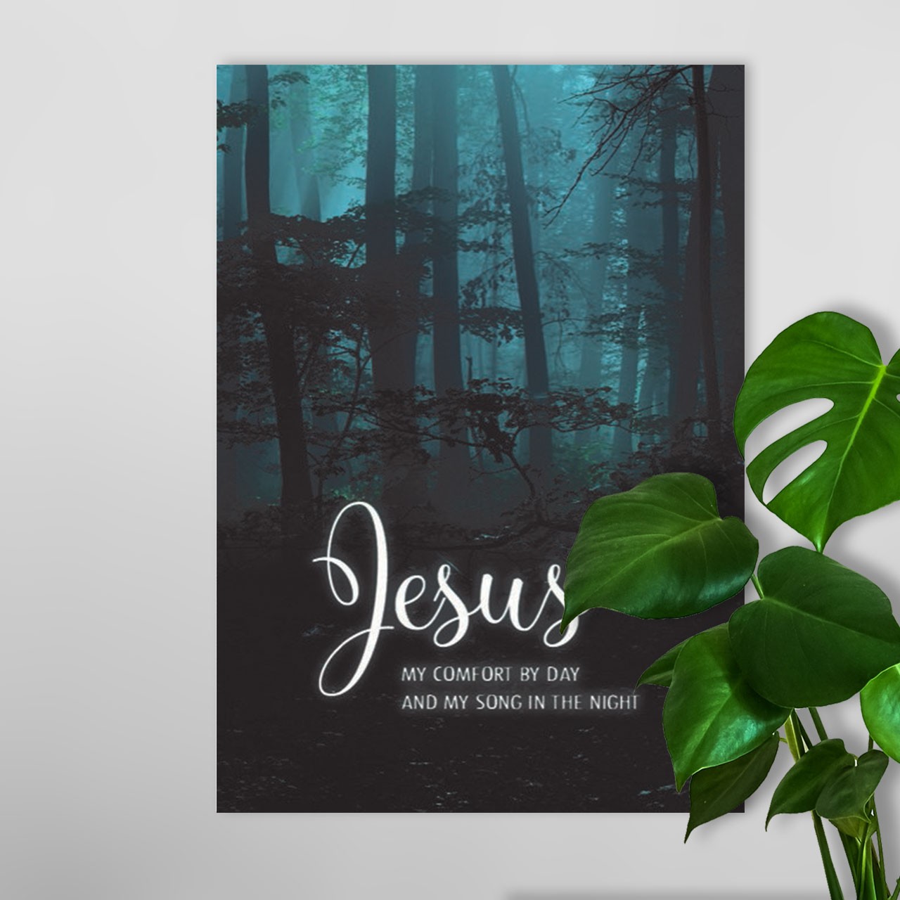 Poster A4 'Jesus my comfort' - Hour of Power - MA26118 -  Posters bij MajesticAlly