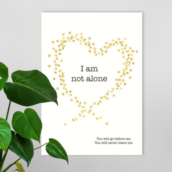 Poster A4 'I am not alone' - Hour of Power - MA26119 -  Posters bij MajesticAlly
