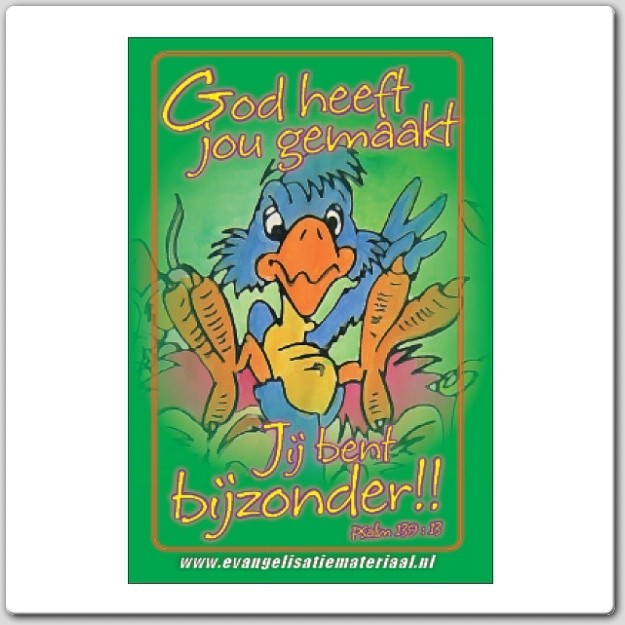 Kaart 'Bijbeltje God heeft jou gemaakt' - 44903 -  Kinderkaarten bij MajesticAlly