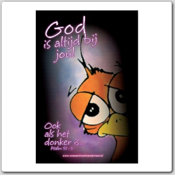 Kaart Bijbeltje 'Als het donker is' - 44908 -  Kinderkaarten bij MajesticAlly