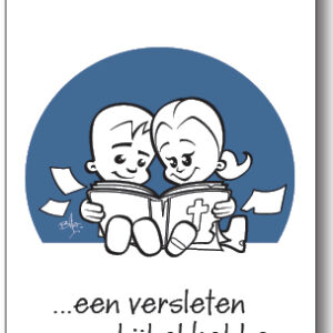 Minikaart x10 geloven is een versleten bijbel - 44552xx -  Minikaartjes bij MajesticAlly