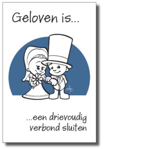 Minikaart x10 geloven is een drievoudig - 44556xx -  Minikaartjes bij MajesticAlly
