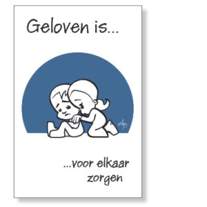 Minikaart x10 geloven is voor elkaar zorgen - 44567xx -  Minikaartjes bij MajesticAlly