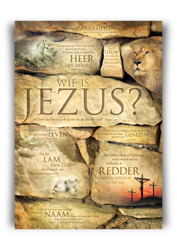 Poster A3 'Wie is Jezus?' - MA11376 -  Posters A3 bij MajesticAlly