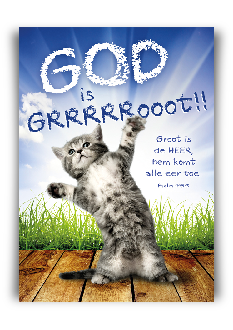 Poster A3 'God is groot' - MA11361 -  Posters A3 bij MajesticAlly