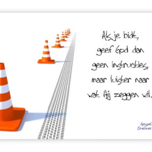 prentbriefkaart 'Als je bidt'