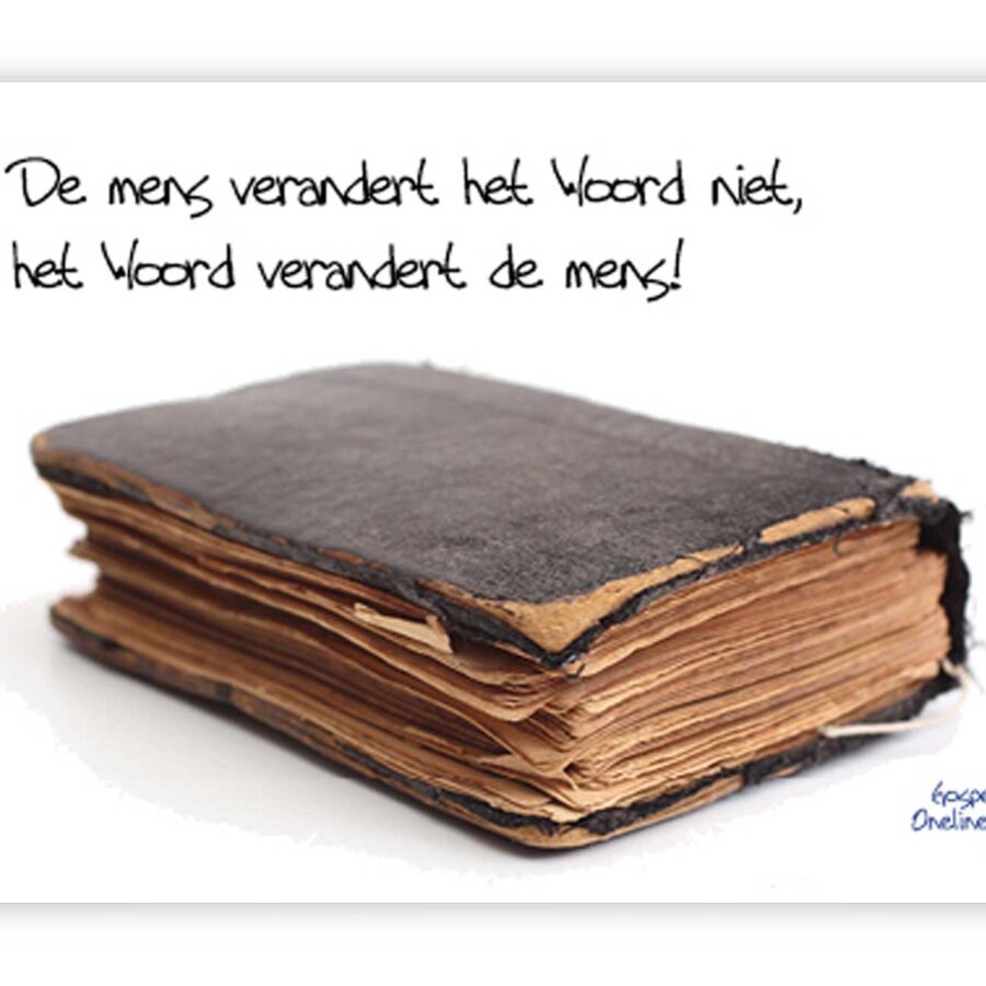 'De mens verandert het Woord niet' - MA10027 - Quotes