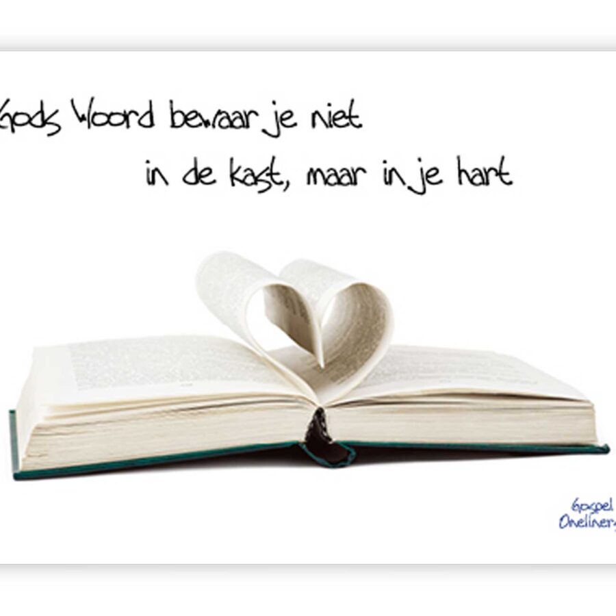 'Gods woord bewaar je niet in de kast' - MA10046 - Quotes