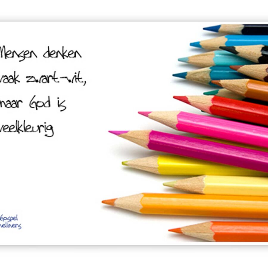 Prentbriefkaart mensen denken vaak zwar - MA10047 - Quotes