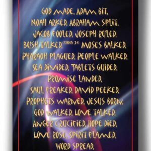 Bemoedigingskaart - 'The Bible in 50 words' - 44089 -  Kaarten bij MajesticAlly