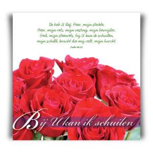 Prentbriefkaart 'Bij U kan ik schuilen'