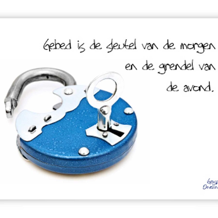 Minikaart 'Gebed is de sleutel'