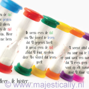 Prentbriefkaart 'Ik neem even de tijd'
