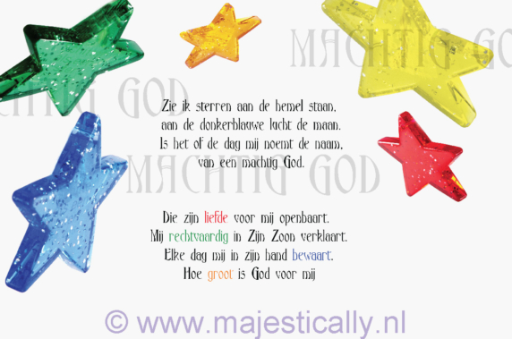 Kinderkaart zie ik sterren aan de hemel - MA13012 -  Kinderkaarten bij MajesticAlly