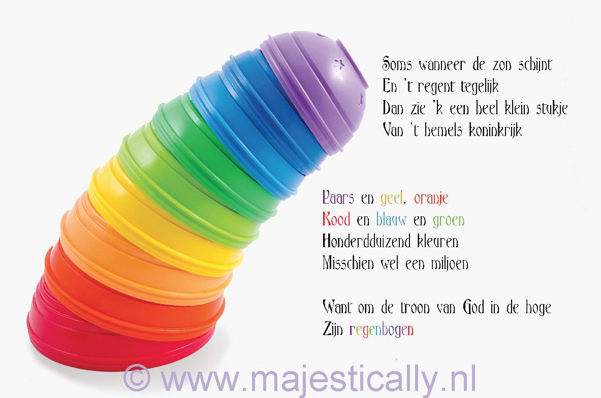 Kinderkaart regenbogen - MA13013 -  Kinderkaarten bij MajesticAlly