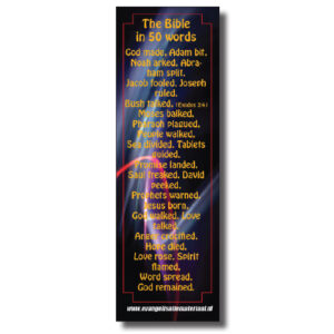 Boekenlegger  'Bible in 50 words'