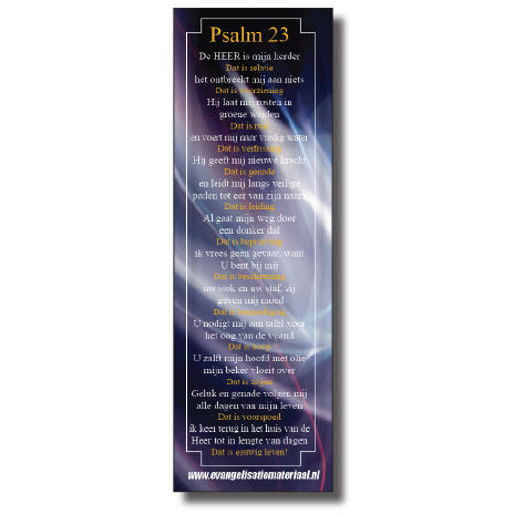 Boekenlegger psalm 23 - 44765 -  Bemoediging bij MajesticAlly