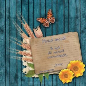 Choice kaartje houd moed Ik heb de werel - 42024 -  Minikaartjes - vierkant bij MajesticAlly