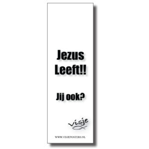 Boekenlegger visje Jezus leeft jij ook? - 44894 -  Visje bij MajesticAlly