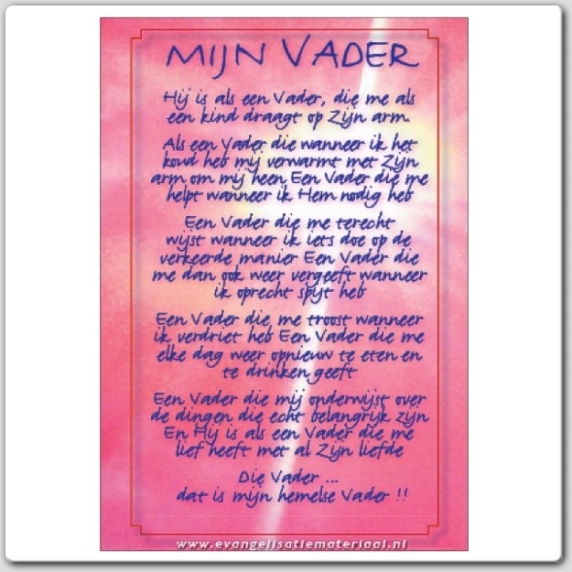 Minikaart 'Mijn Vader'