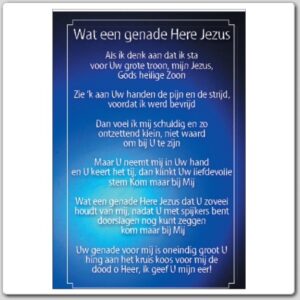 Minikaart 'Wat een genade'