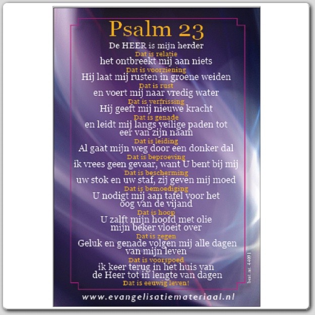 Minikaart psalm 23 - 47017 -  Minikaartjes