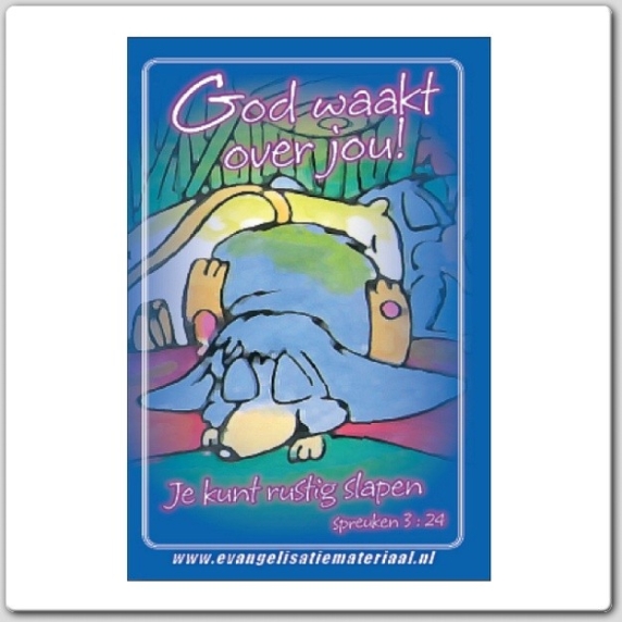 minikaart Bijbeltje 'God waakt over jou'