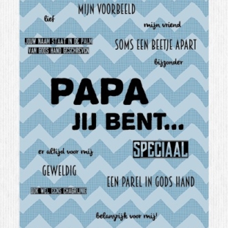 Viltbord 'Papa jij bent' - MA17508 - Viltborden bij MajesticAlly
