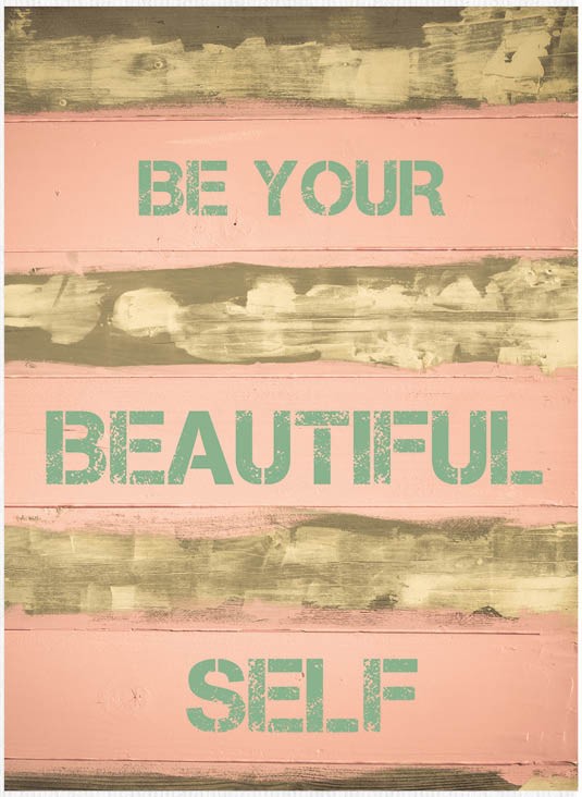 Kaart 'Be your beautiful self' - MA17040 -  Leef!  bij MajesticAlly