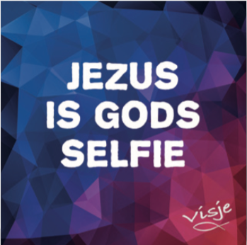 Kadobordje Gods selfie met envelop - MA17406 -  Cadeaubordjes klein bij MajesticAlly