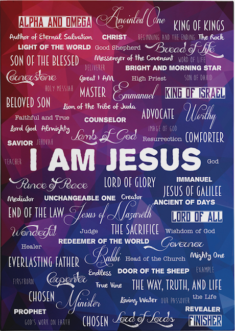 Wandbord A3 'I am Jesus' - MA11608 -  Wandborden A3 bij MajesticAlly