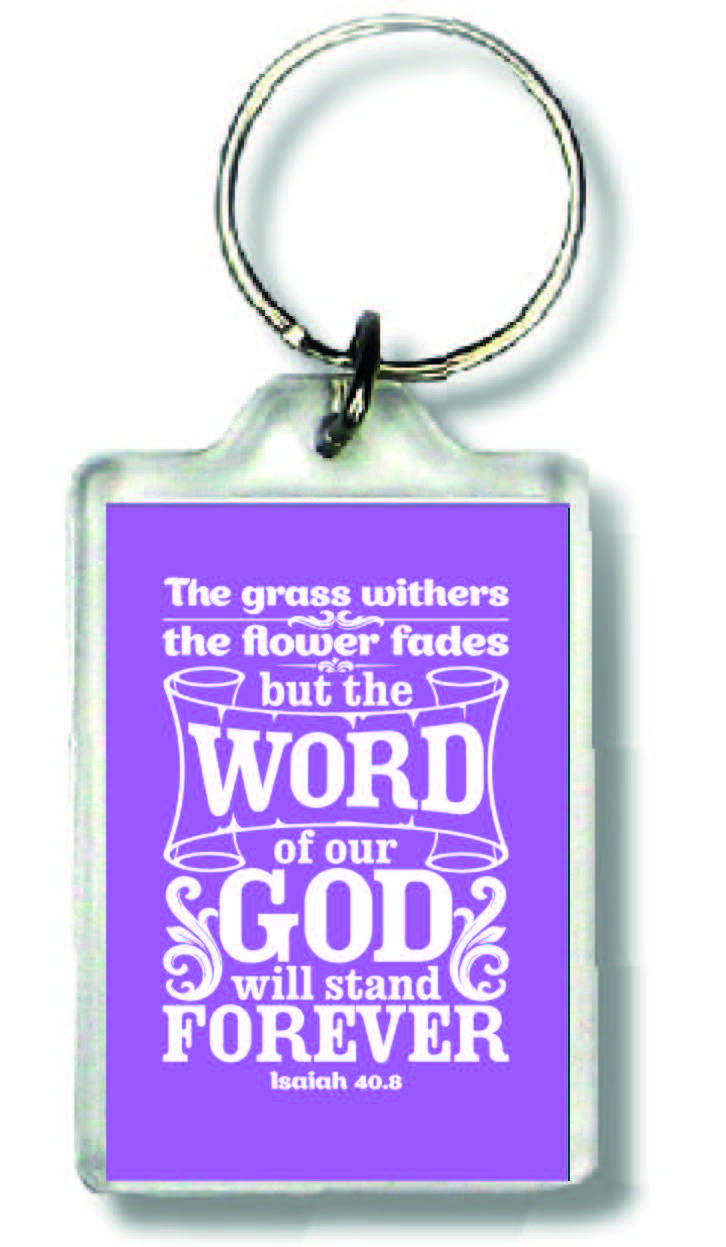Sleutelhanger the grass withers - MA23014 -  Bible Verses bij MajesticAlly