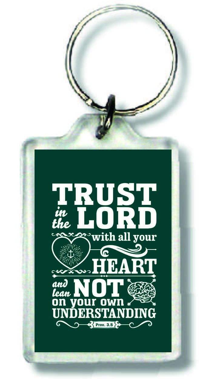 Sleutelhanger trust in the Lord - MA23022 -  Bible Verses bij MajesticAlly