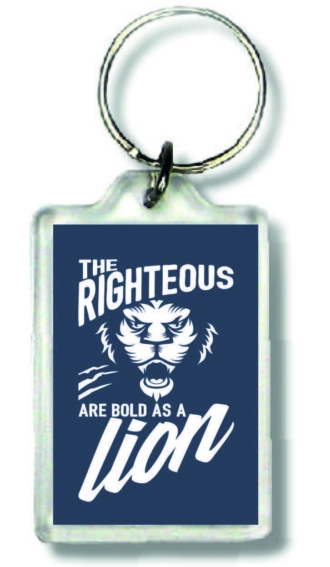 Sleutelhanger the righteous are bold - MA23034 -  Bible Verses bij MajesticAlly