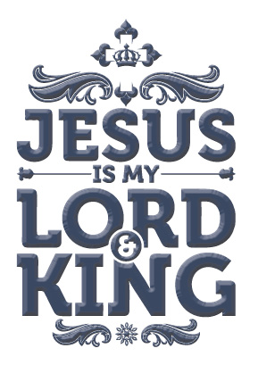 Kadobord 'Jesus is my Lord' - MA23333 -  Cadeauborden A4 bij MajesticAlly