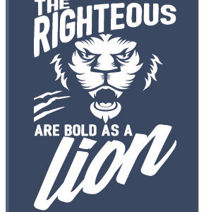 Kadobord 'The rightheous are bold' - MA23334 -  Cadeauborden A4 bij MajesticAlly