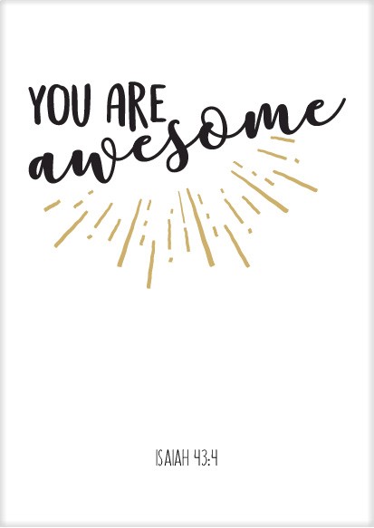 Kaart 'You are awesome' - MA25005 -  Beautiful Day bij MajesticAlly