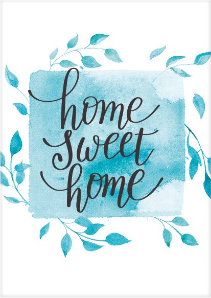 Kaart 'Home sweet home' - MA25039 -  Beautiful Day bij MajesticAlly