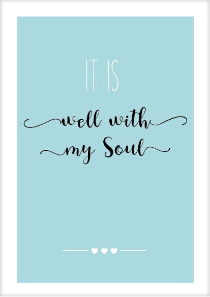 Cadeaubord it is well with my soul - MA25101 -  Cadeauborden A4 bij MajesticAlly