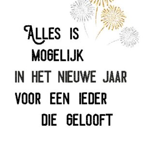 Kerstkaart 'Alles is in het nieuwe jaar mogelijk' - Visje - MA26004 -  Visje kerstkaarten bij MajesticAlly