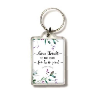 Sleutelhanger give thanks to the Lord - MA25509 -  Beautiful Day  bij MajesticAlly