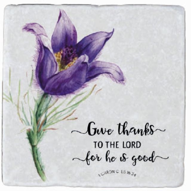 Give thanks to the Lord 10x10 cm - MA17704 -  Tegels van steen bij MajesticAlly