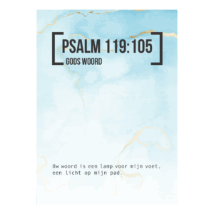 Bijbeltekstkaart 'Psalm 119:105' NBV21