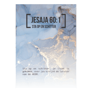 Bijbeltekstkaart 'Jesaja 60:1' NBV21