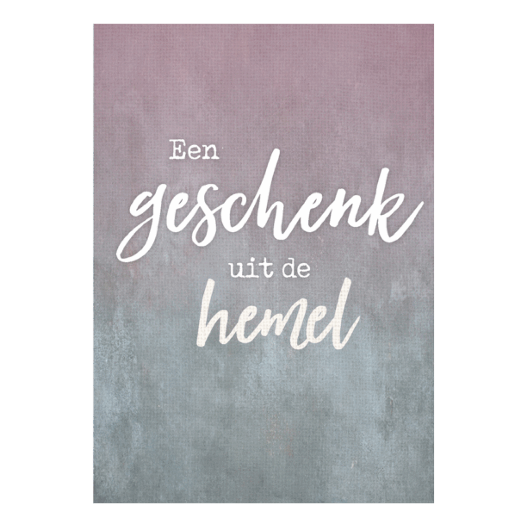 Wenskaart 'Geschenk uit de hemel'