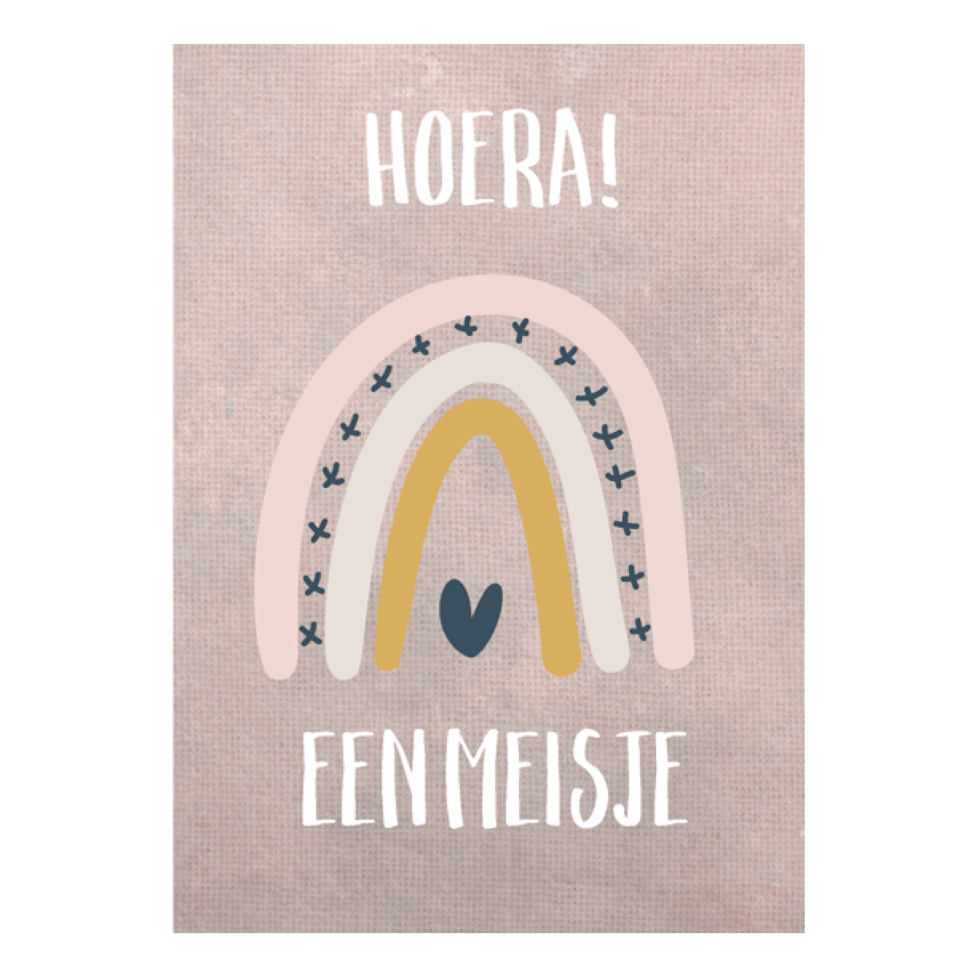Wenskaart 'Een meisje'
