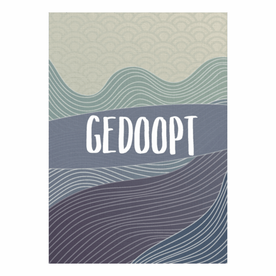 Wenskaart 'Gedoopt'