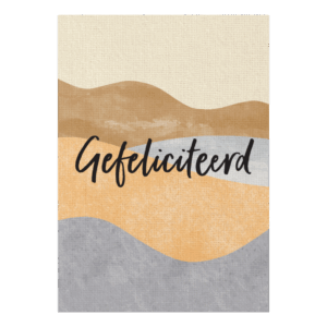 Wenskaart 'Gefeliciteerd'